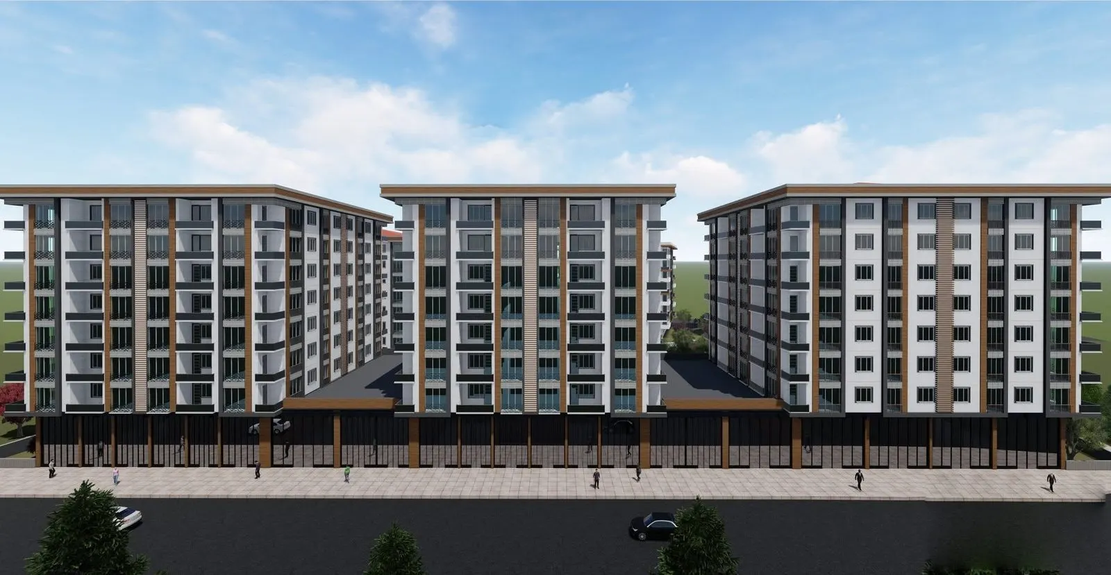 Armağan Park Residences cadde cephesi, temsili görsel