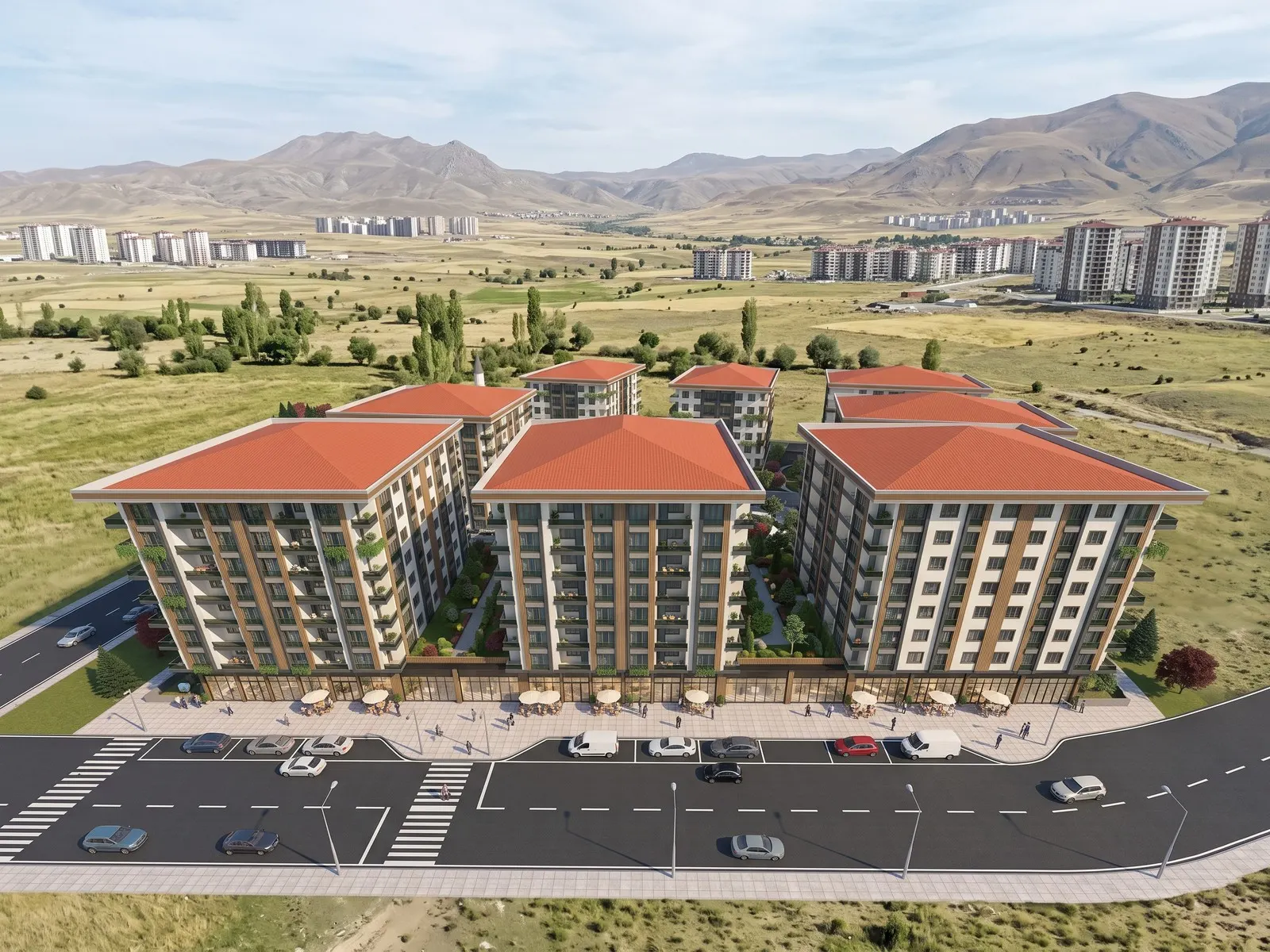 Armağan Park Residences kuşbakışı, temsili görsel